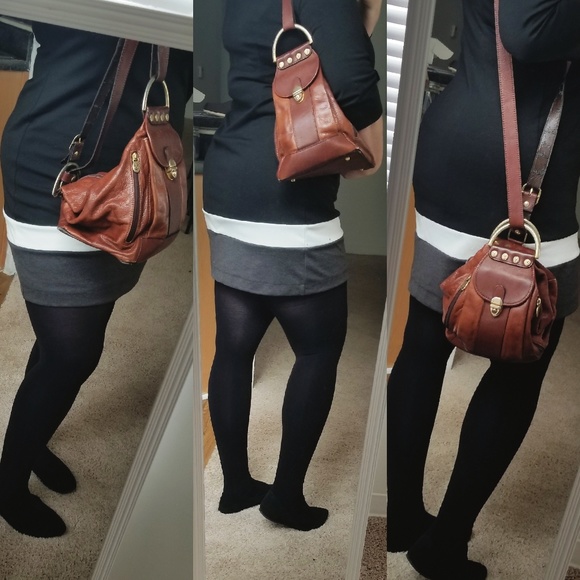 Vintage Valentina Leather Hobo Bag - Picture 5 of 7